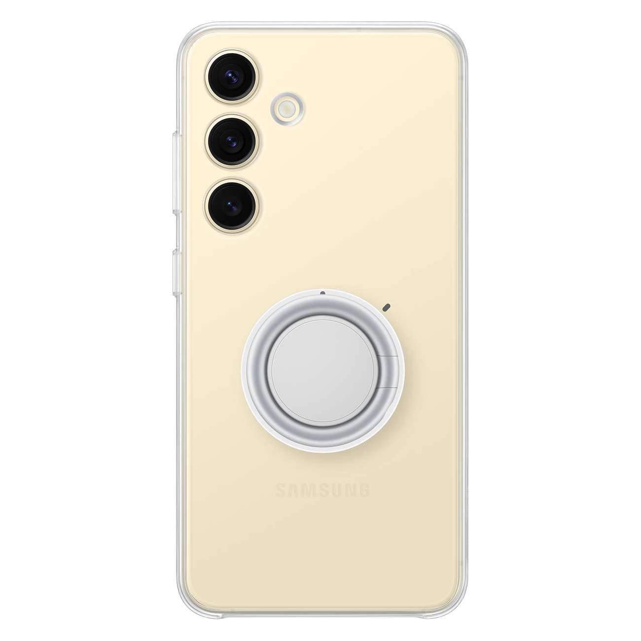 Samsung Gadget Case - Samsung Galaxy S24 Θήκη Σιλικόνης με Πολυλειτουργική Λαβή / Stand - Clear - EF - XS921CTEGWW