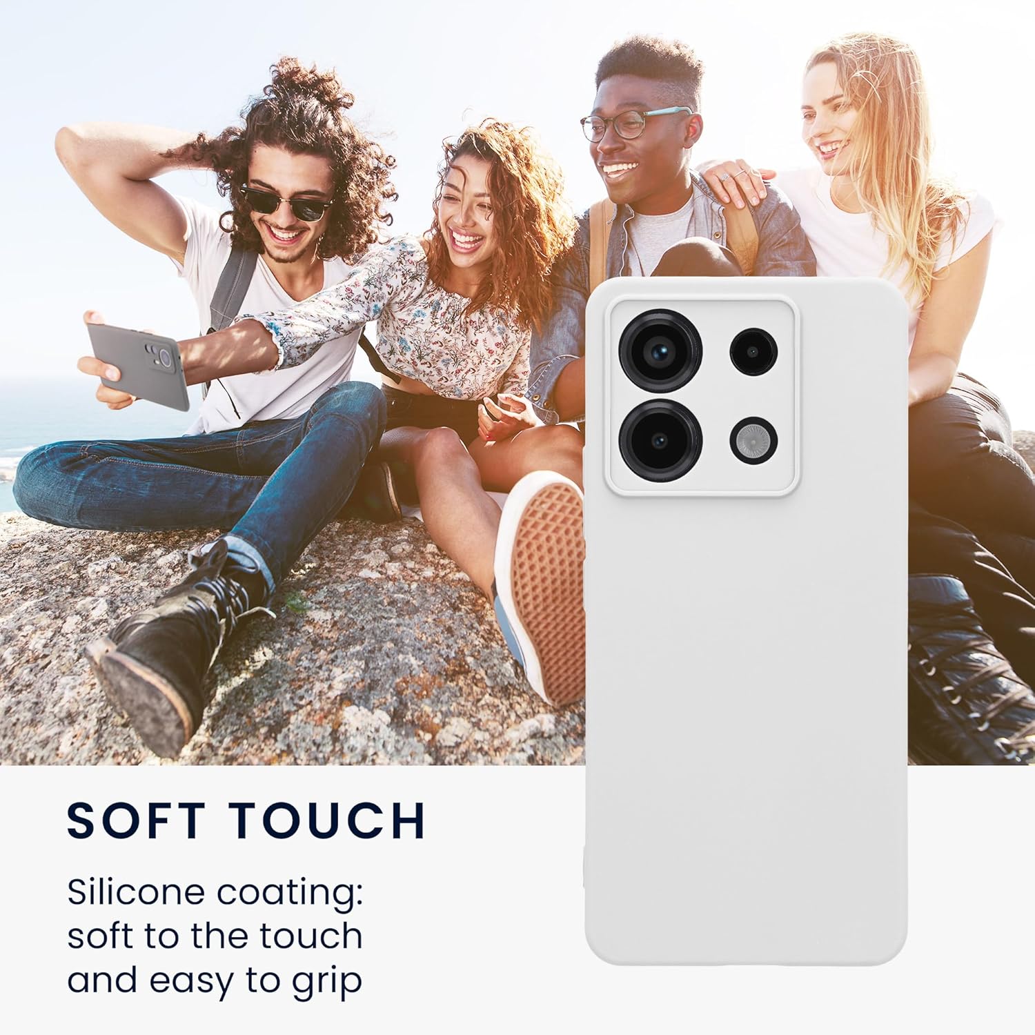 KW Xiaomi Redmi Note 13 Pro 5G / Poco X6 5G Θήκη Σιλικόνης TPU - Matte White