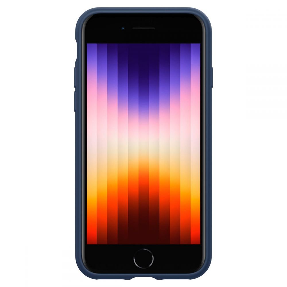 Spigen iPhone SE 2022 / SE 2020 / 7 / 8 Silicone Fit Θήκη Σιλικόνης - Navy Blue