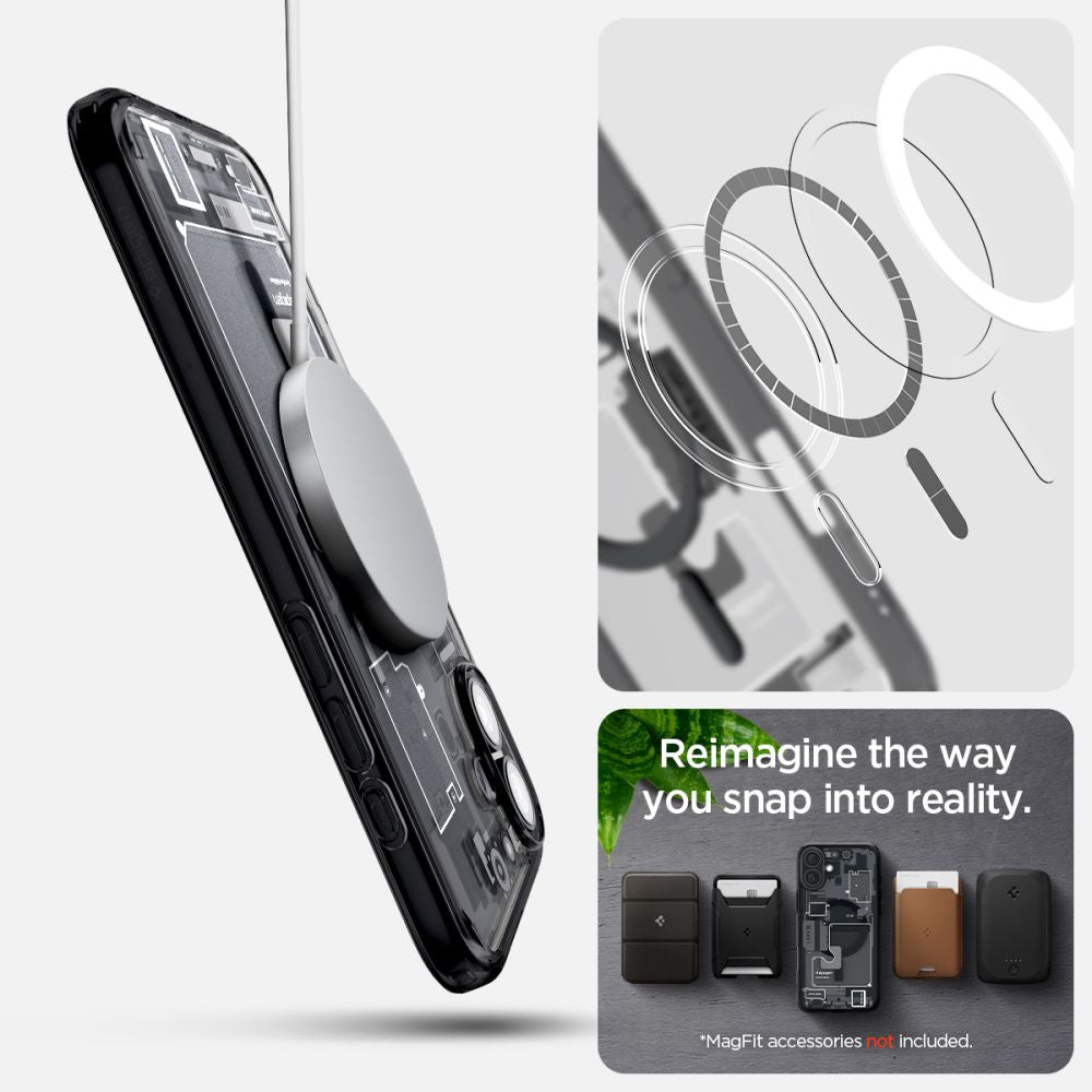Spigen iPhone 16 Ultra Hybrid Mag Σκληρή Θήκη με Πλαίσιο Σιλικόνης Και MagSafe - Zero One