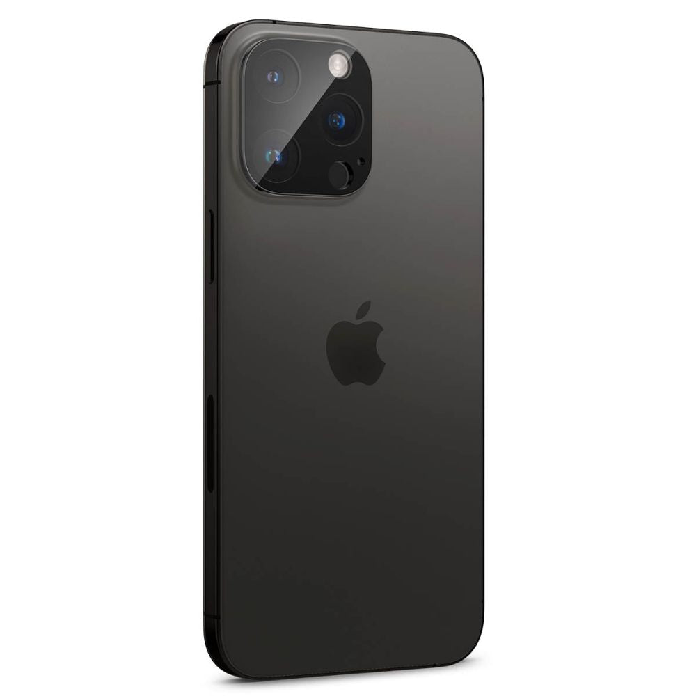 Spigen iPhone 14 Pro / 14 Pro Max / 15 Pro / 15 Pro Max / 16 Pro / 16 Pro Max Aparatu Optik.TR Αντιχαρακτικό Γυαλί για την Κάμερα - 2 Τεμάχια - Black