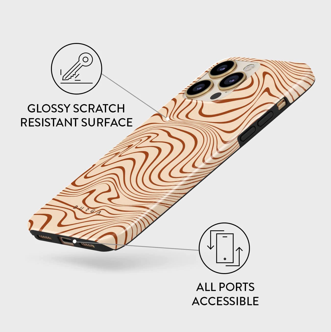 Burga iPhone 13 Pro Fashion Tough Σκληρή Θήκη - Déjà Vu