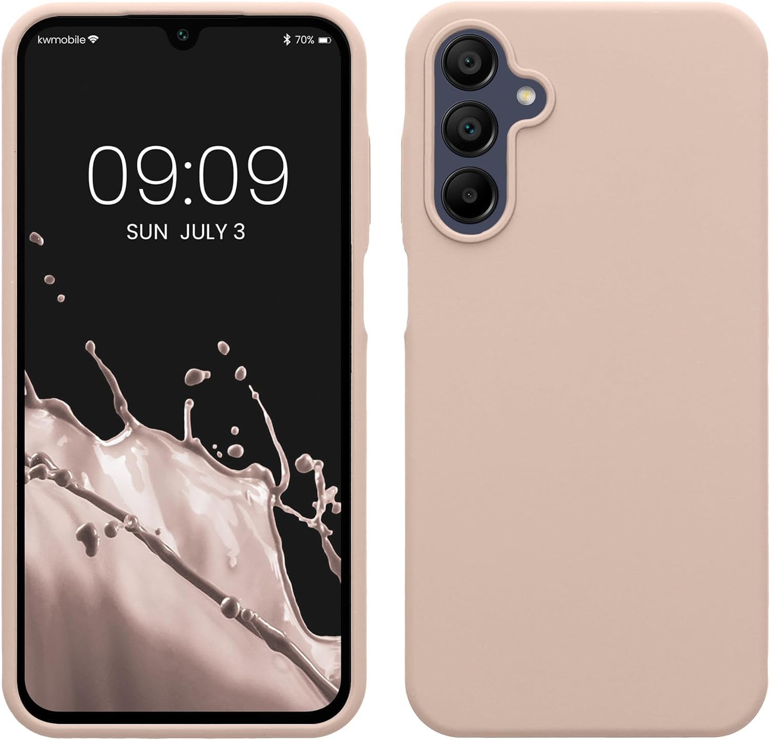 KW Samsung Galaxy A15 4G / A15 5G Θήκη Σιλικόνης Rubberized TPU - Coconut Swirl
