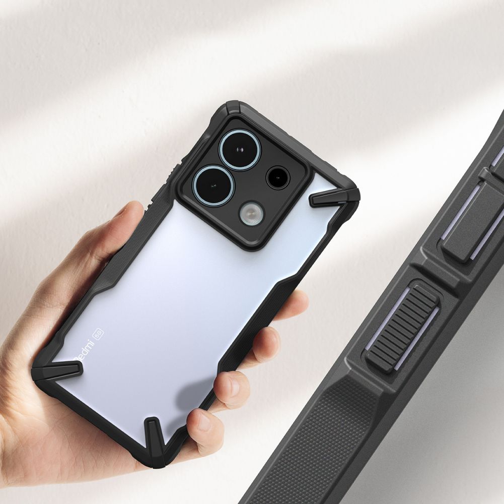 Ringke Xiaomi Redmi Note 13 Pro 5G / Poco X6 5G Fusion X Σκληρή Θήκη με Πλαίσιο Σιλικόνης - Black