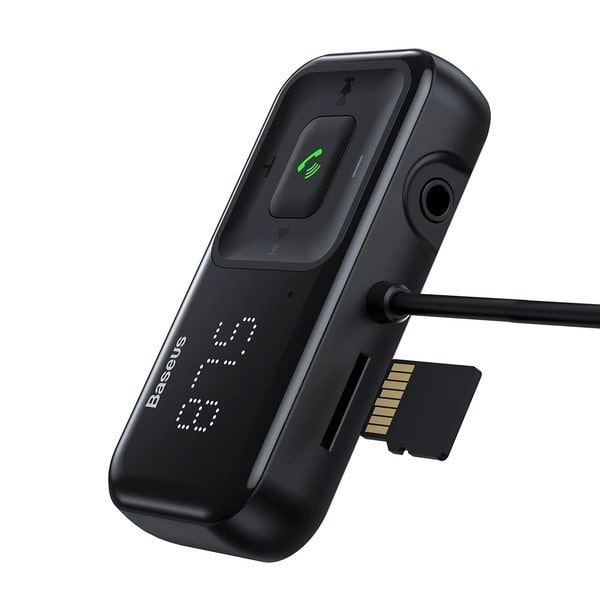 Baseus S - 16 Overseas Edition Bluetooth 5.0 FM Transmitter για Αναπαραγωγή Μουσικής / Κλήσεις και Φορτιστής Αυτοκινήτου - Black - CCMT000201