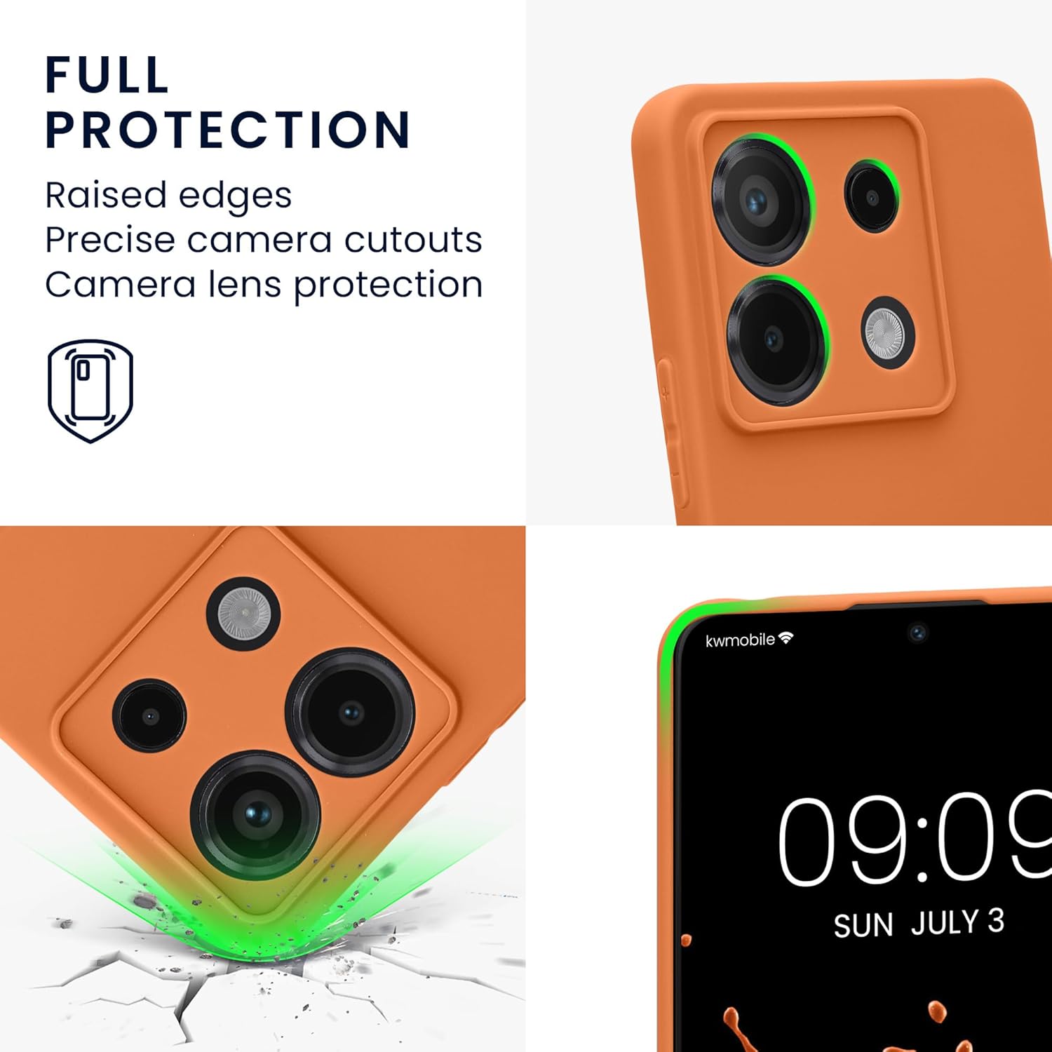 KW Xiaomi Redmi Note 13 Pro 5G / Poco X6 5G Θήκη Σιλικόνης TPU - Warm Apricot