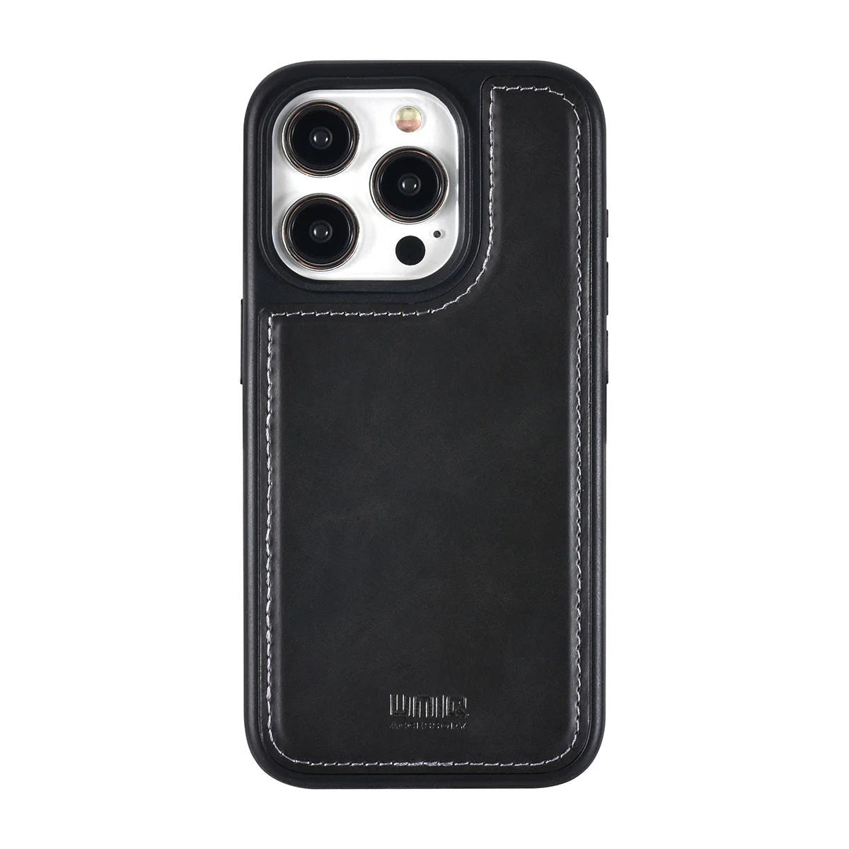 Tuniq iPhone 15 Pro - 2 σε 1 - Θήκη Πορτοφόλι από Δερματίνη με Αποσπώμενη Θήκη - Μαύρη