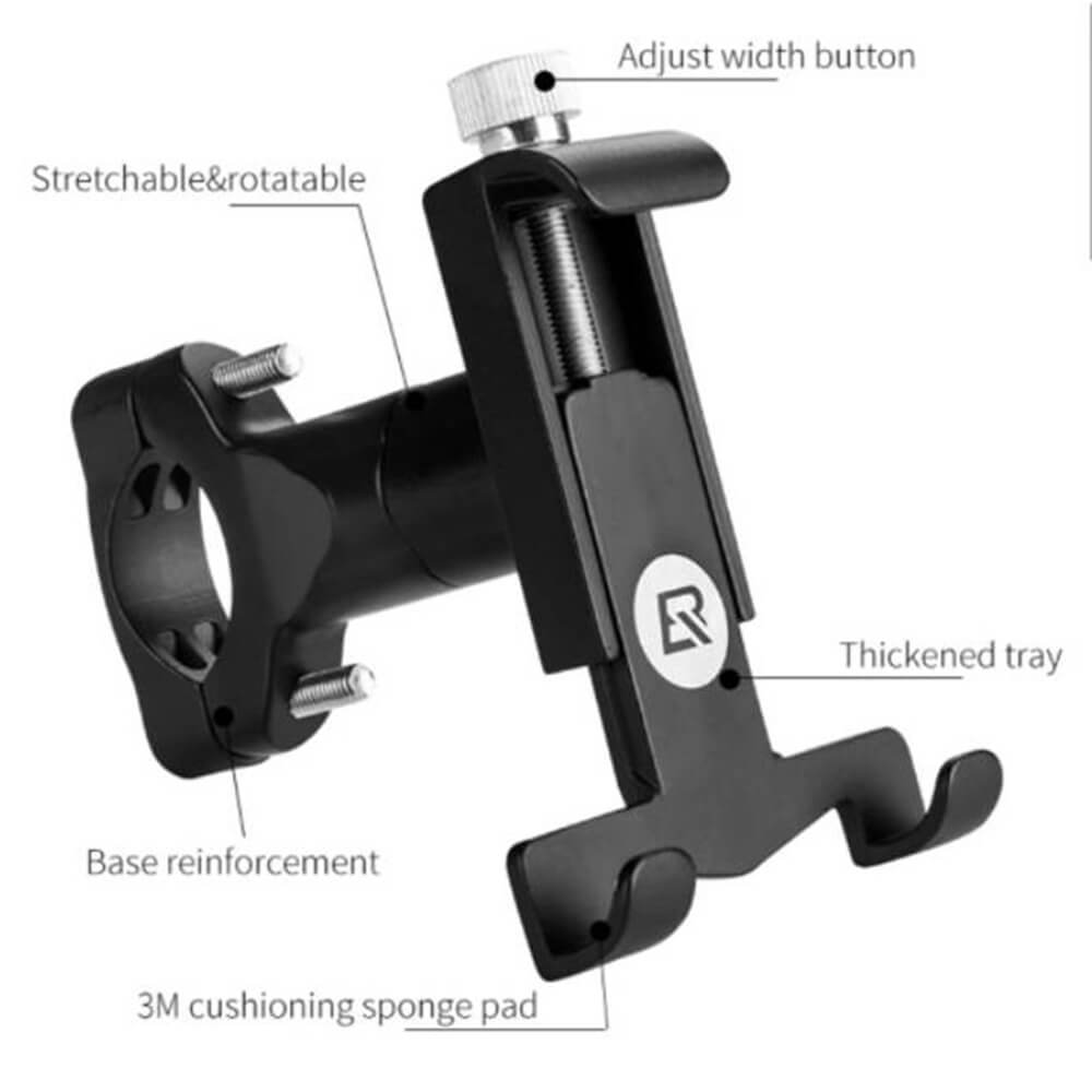RockBros Universal Βάση Κινητού για Ποδήλατο - Black - D - S101BK