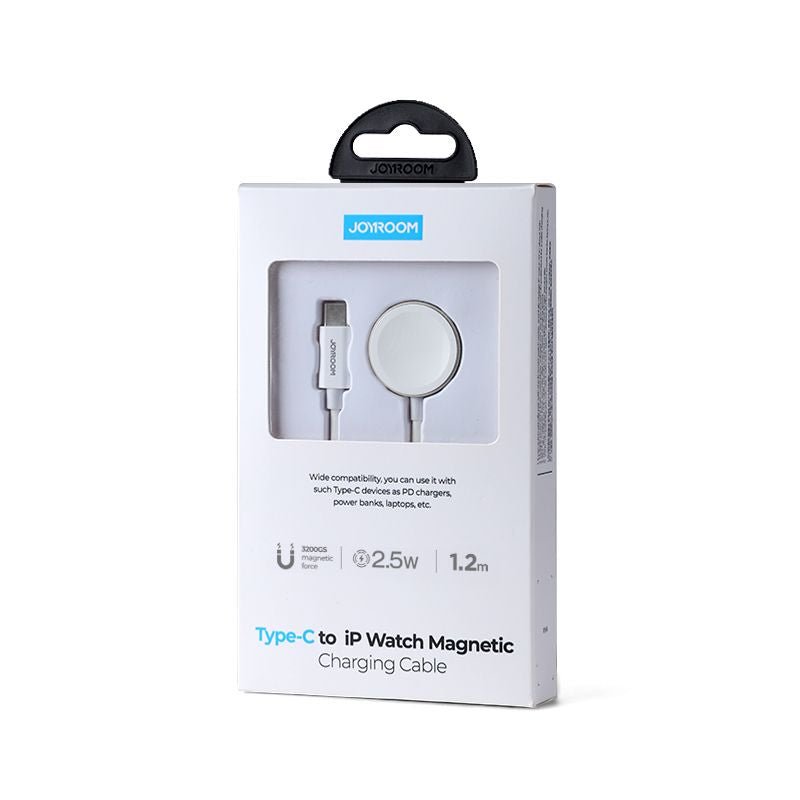 Joyroom Καλώδιο Type - C με Μαγνητική Βάση Φόρτισης για Apple Watch - 1.2m - White - S - IW004