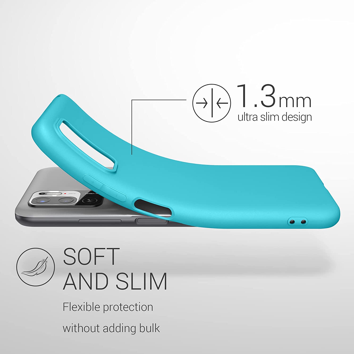 KW Xiaomi Redmi Note 10 5G Θήκη Σιλικόνης TPU - Sea Blue - 54947.223