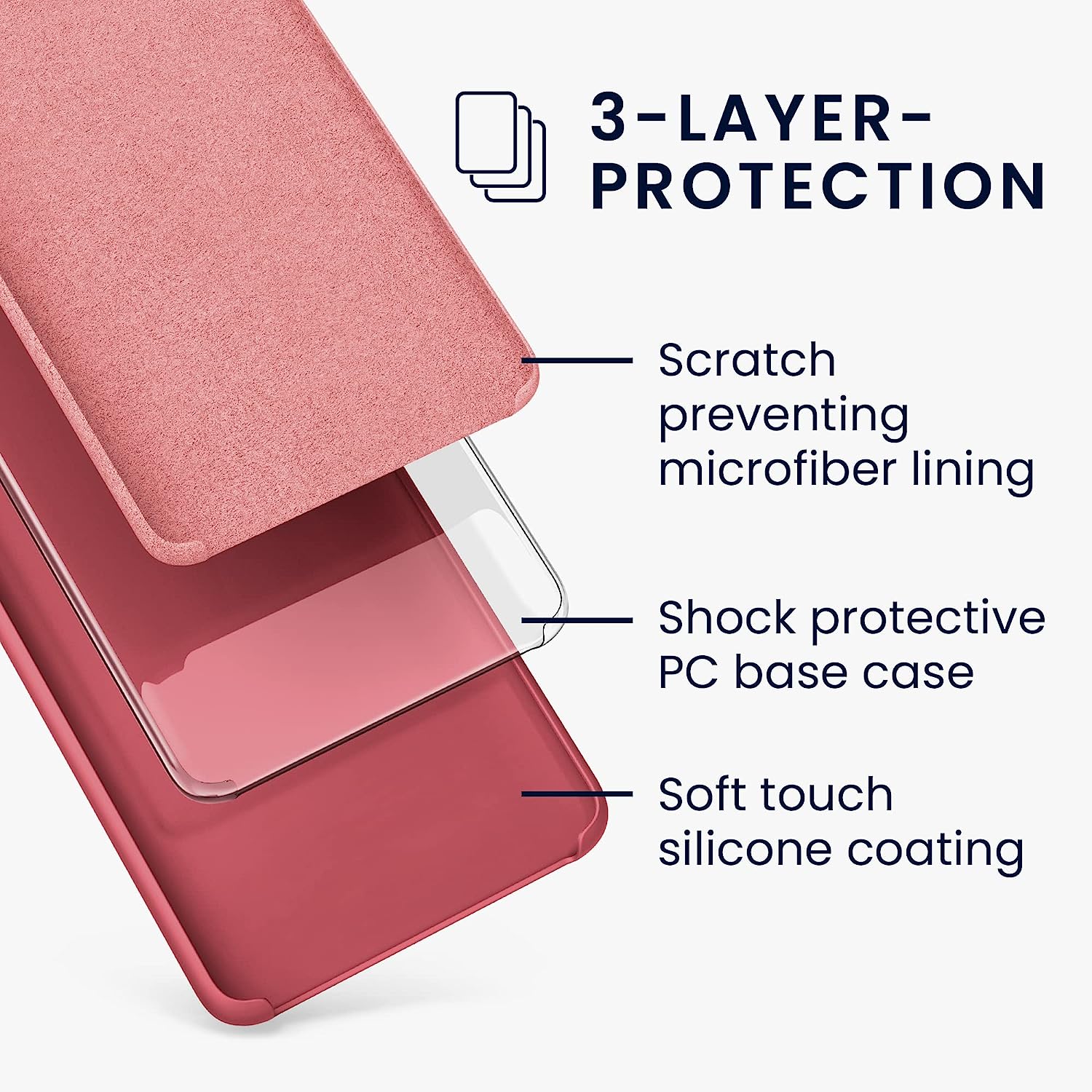 KW Xiaomi Poco X5 Pro 5G Θήκη Σιλικόνης Rubberized TPU - Dark Rose - 60898.167