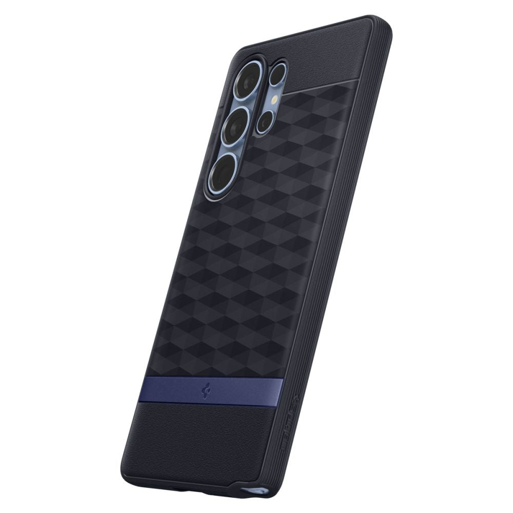 Spigen Samsung Galaxy S25 Ultra - Parallax Mag Θήκη Σιλικόνης με Σκληρό Πλαίσιο και MagSafe - Navy Violet