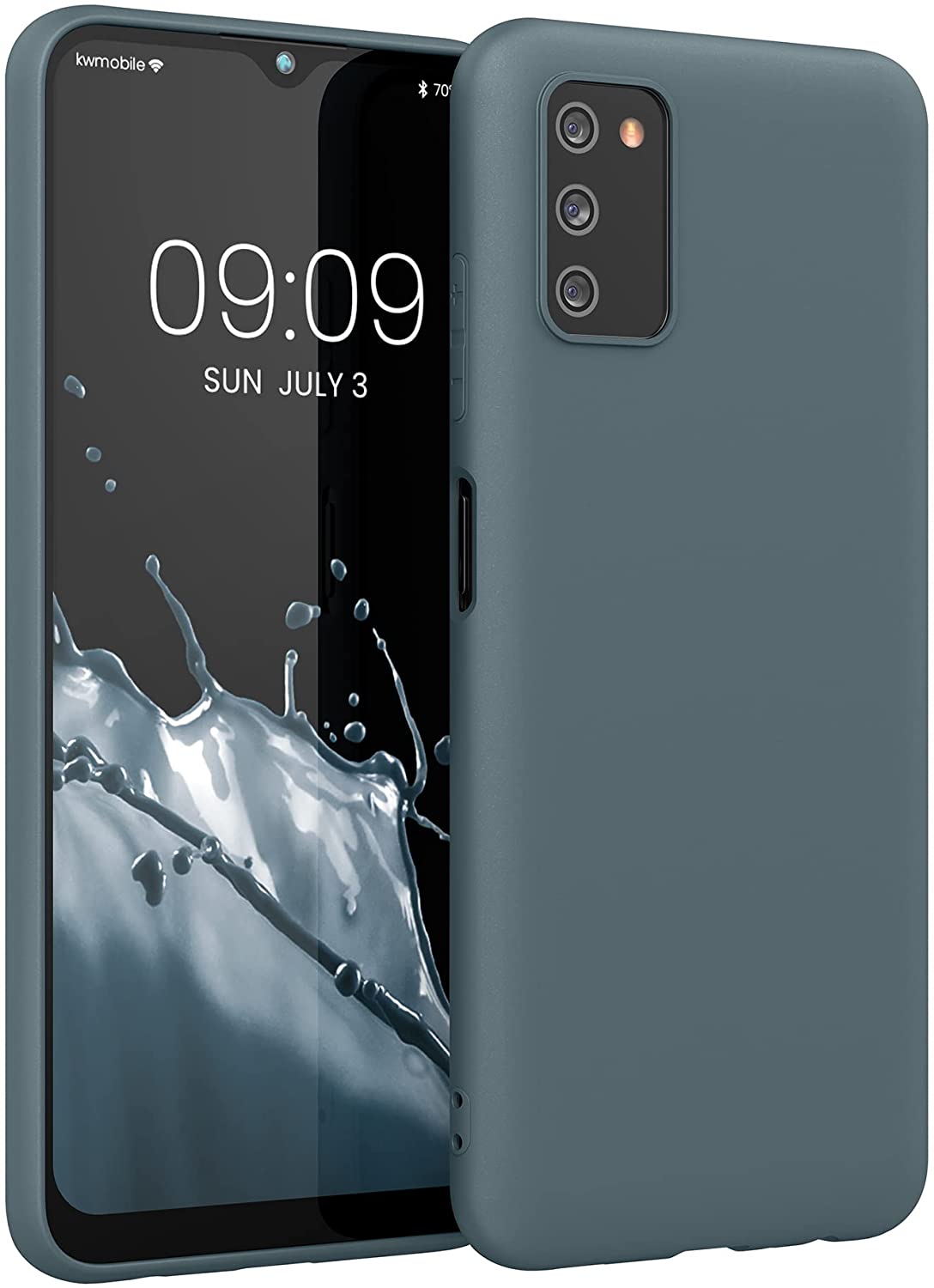 KW Samsung Galaxy A03s Θήκη Σιλικόνης TPU - Slate Grey - 56517.202