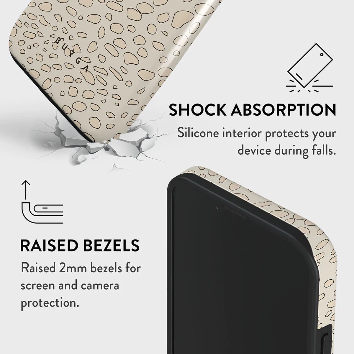 Burga iPhone 14 Plus Fashion Tough Σκληρή Θήκη - Sandstorm