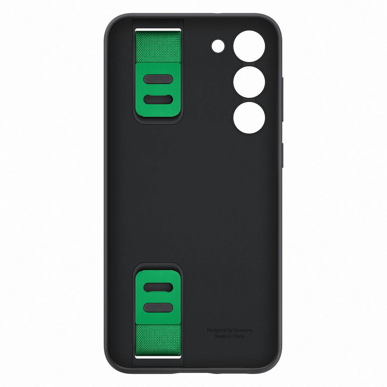 Samsung Silicone Grip Cover Samsung Galaxy S23+ Θήκη Σιλικόνης με Finger Holder - Black - EF - GS916TBEGWW