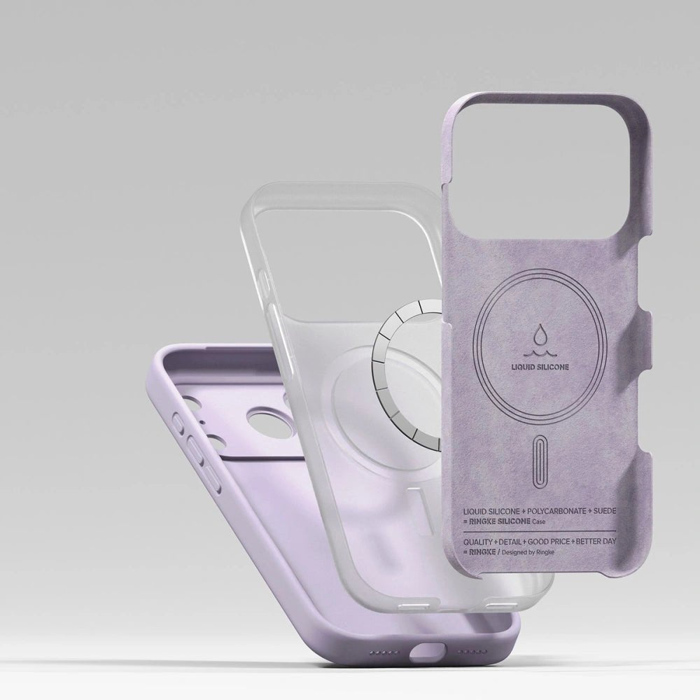 Ringke iPhone 17 Pro - Silicone Magnetic MagSafe - Θήκη Σιλικόνης με MagSafe - Light Purple