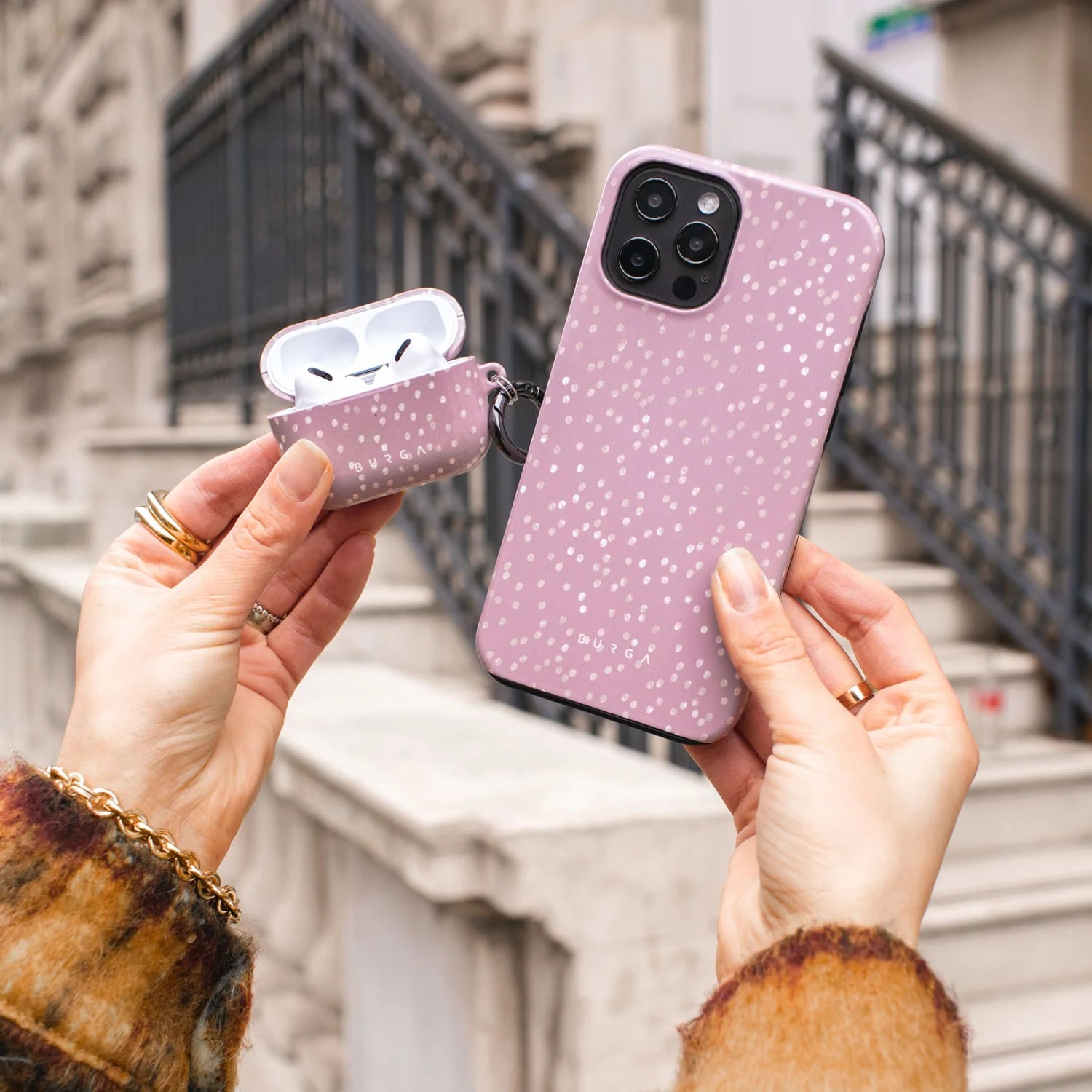Burga iPhone 14 Pro Fashion Tough Σκληρή Θήκη - Hot Cocoa