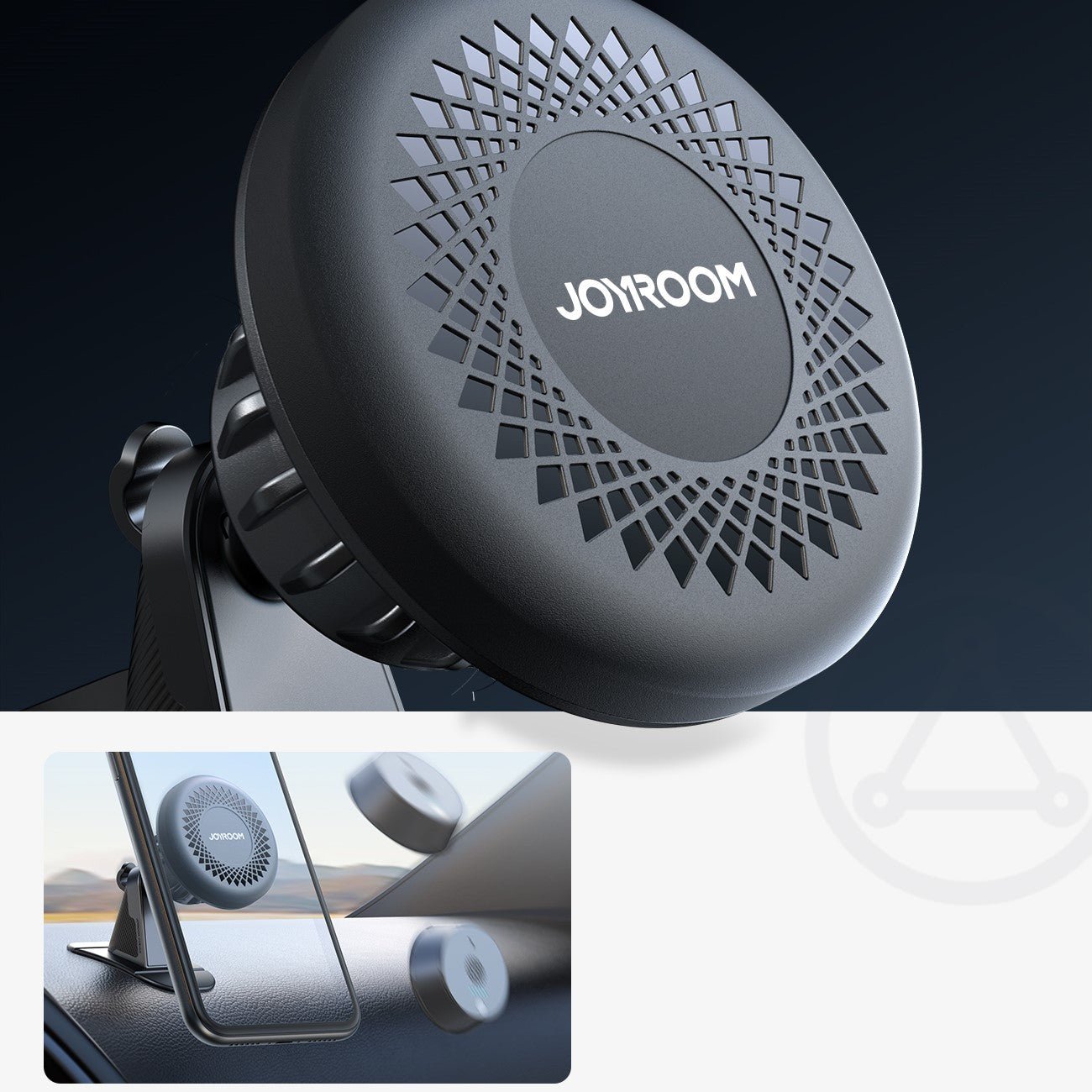Joyroom Universal Μαγνητική Βάση για το Ταμπλό του Αυτοκινήτου - Dark Grey - JR - ZS356