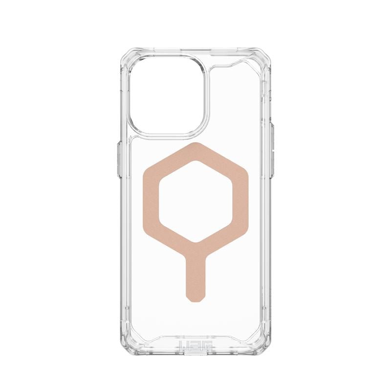 UAG iPhone 15 Pro Max Plyo Series Θήκη Υψηλής Προστασίας με MagSafe - Ice / Rose Gold - Διάφανη