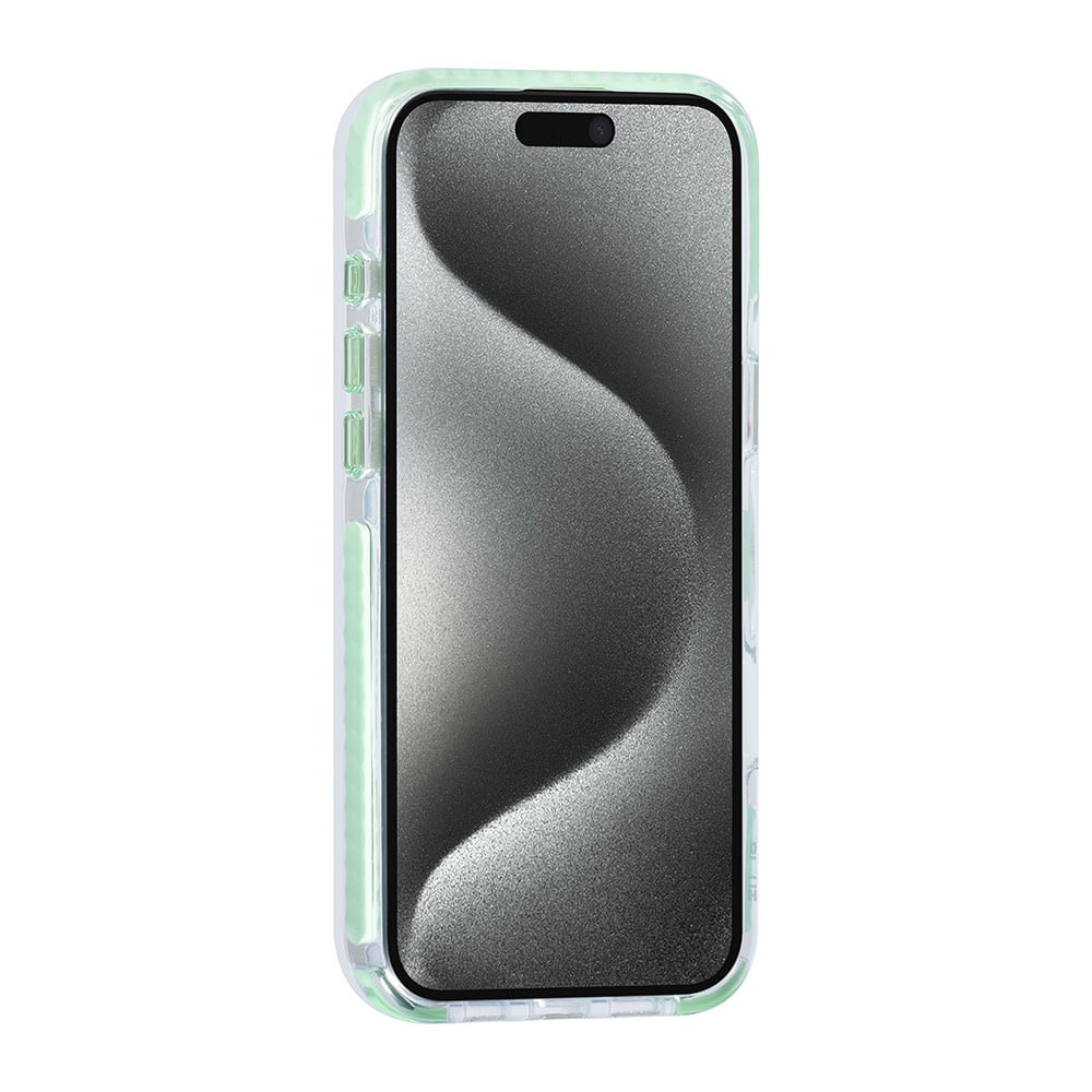 Tuniq iPhone 16 Pro Max - MagSafe Σκληρή Θήκη με Πλαίσιο Σιλικόνης και Λουράκι - Διάφανη / Green