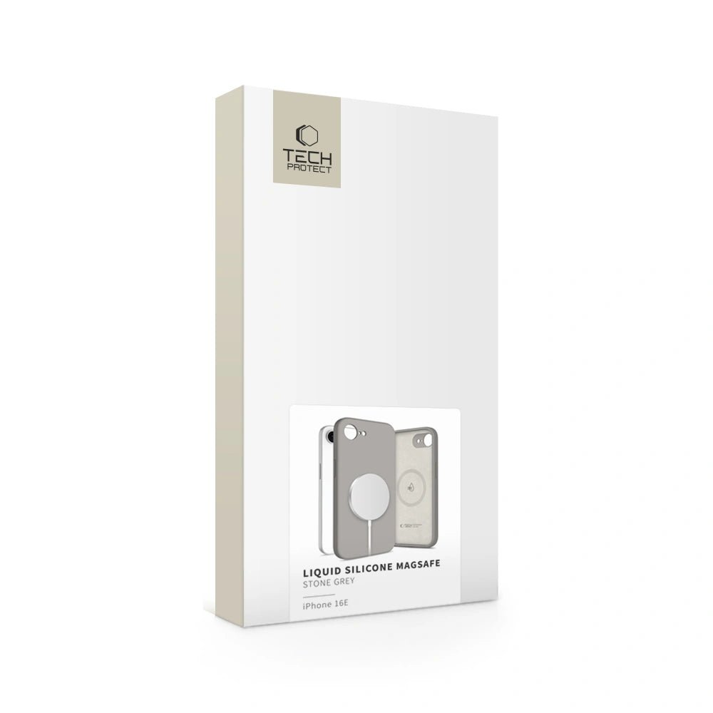 Tech - Protect iPhone 16e Liquid Silicone MagSafe Θήκη Σιλικόνης - Stone Grey