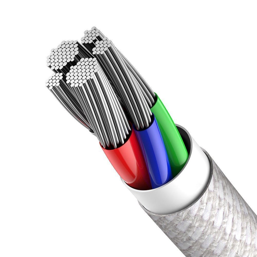 Baseus High Density PD 20W - Καλώδιο Δεδομένων και Φόρτισης Type - C to Lightning 1M - White - CATLGD - 02