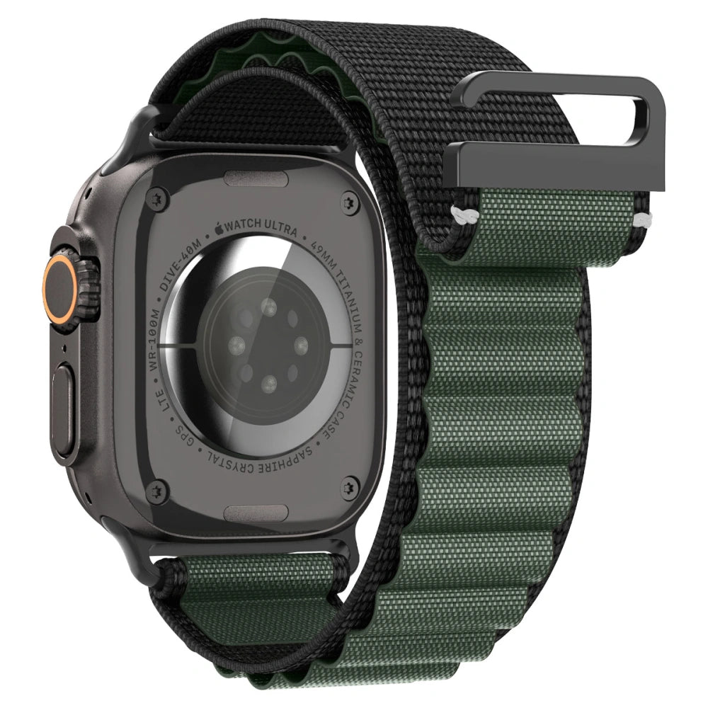 Spigen Λουράκι Apple Watch 8/9/10/11 - SE (1/2/3) - Ultra (1/2/3) – 44/45/46/49mm - WBF1 - Black / Green