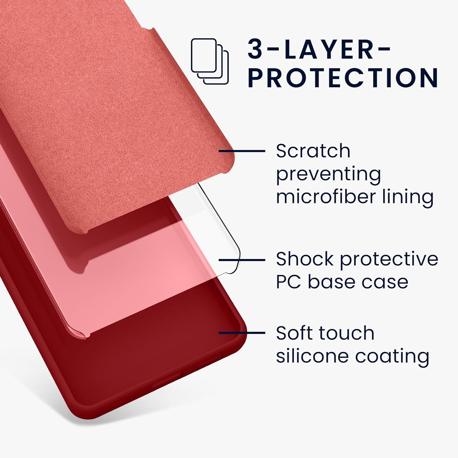 KW iPhone 15 Θήκη Σιλικόνης Rubberized TPU - Rhubarb Red
