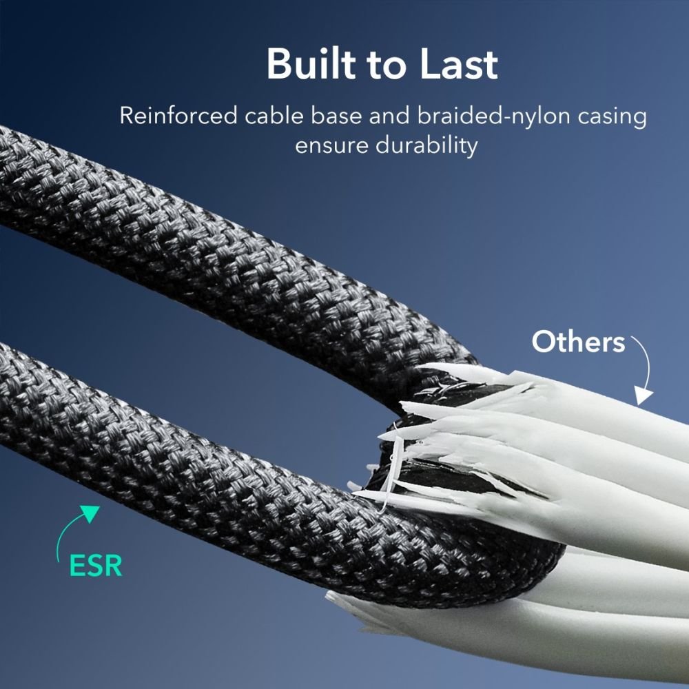 ESR HaloLock QI2 Mini Ασύρματος Φορτιστής MagSafe με Καλώδιο Type - C 15W - Black