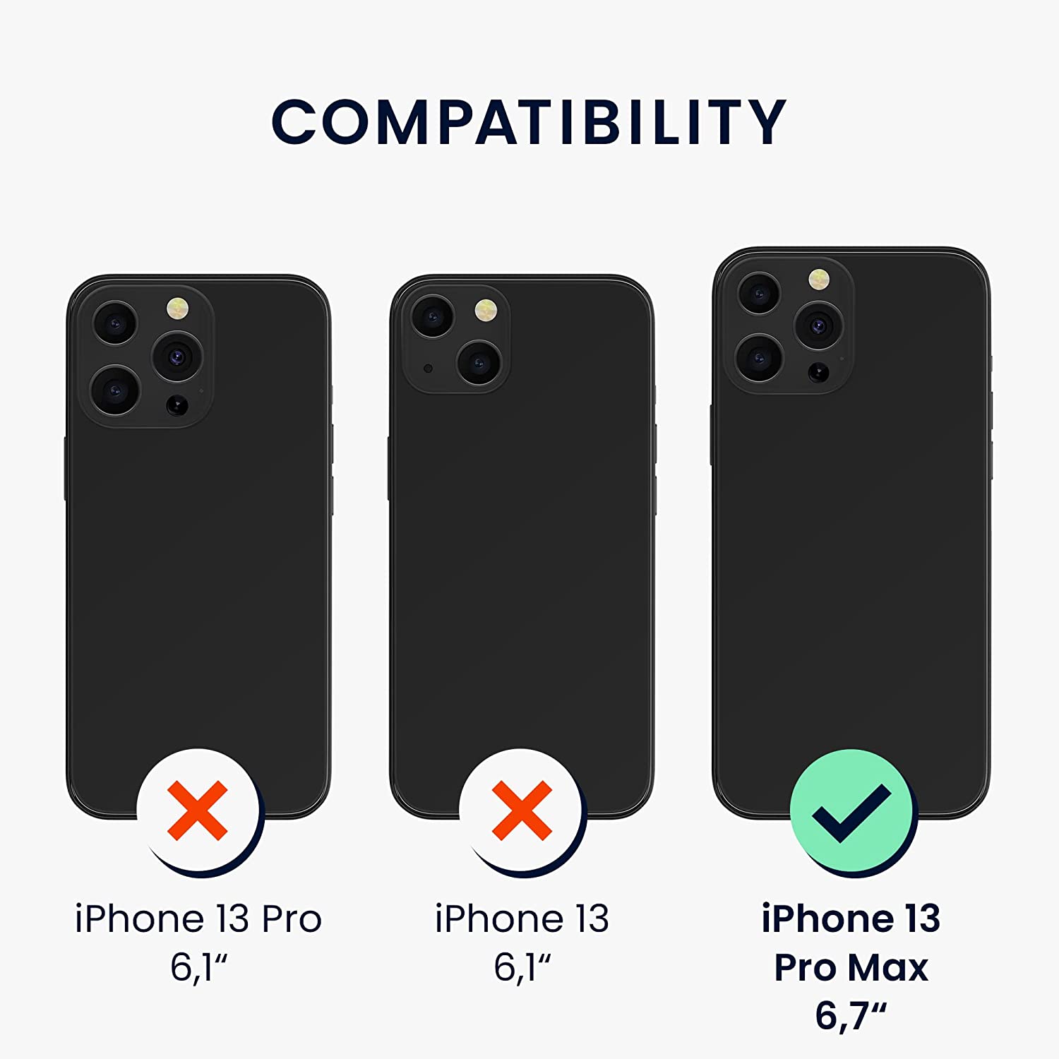 Kalibri iPhone 13 Pro Max - Full Screen Αντιχαρακτικό Γυαλί Οθόνης - 2 Τεμάχια - Διάφανα - 59018.1