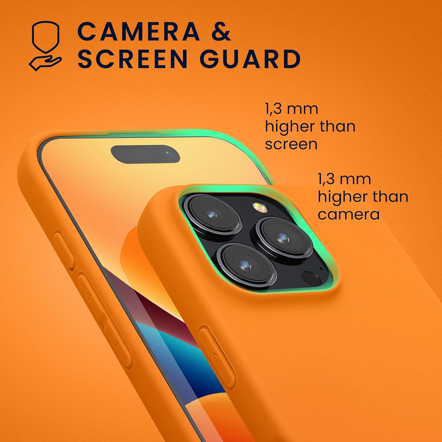 KW iPhone 16 Pro Max Λεπτή Θήκη Σιλικόνης TPU - Fruity Orange