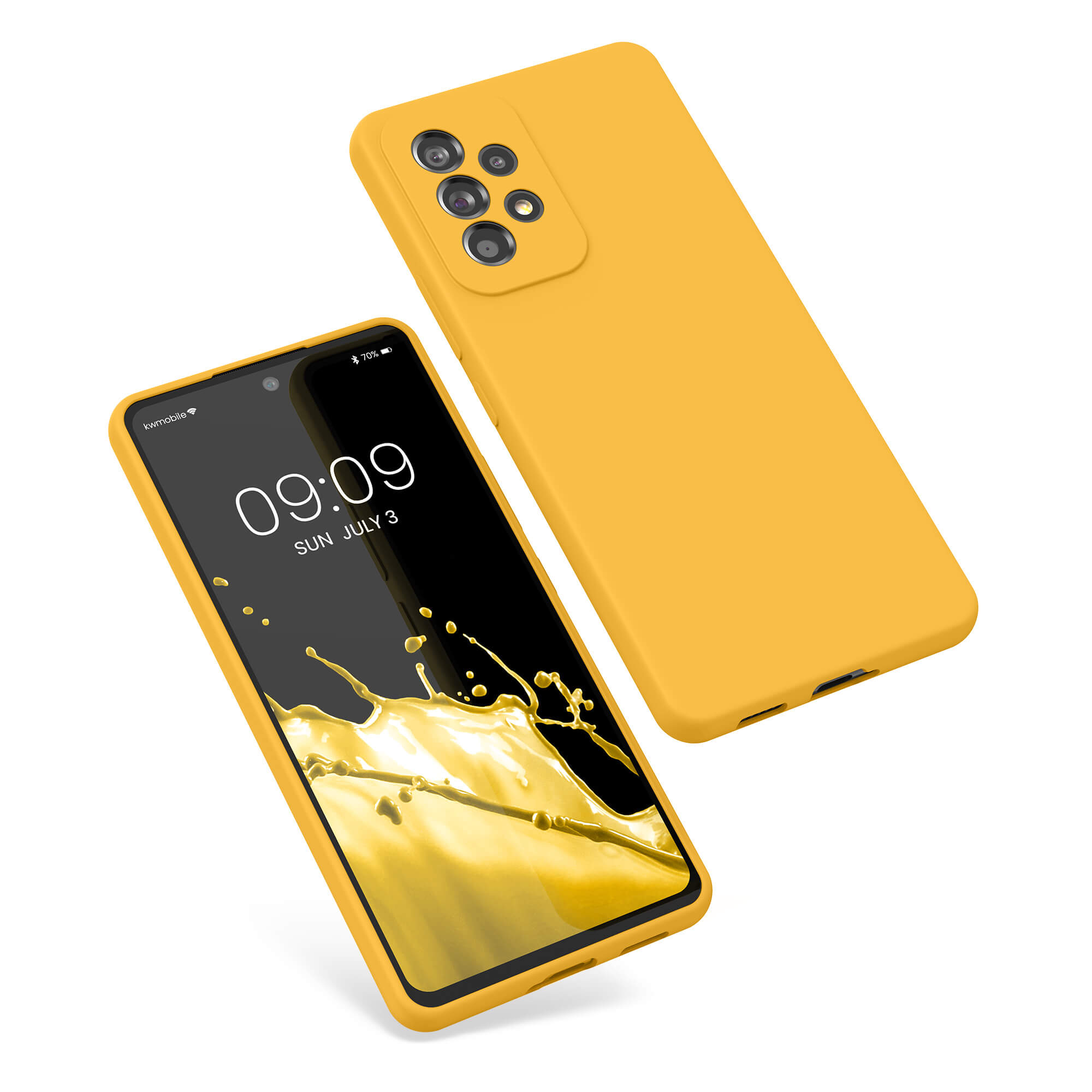 KW Samsung Galaxy A53 5G Θήκη Σιλικόνης Rubber TPU - Mango - 57835.191