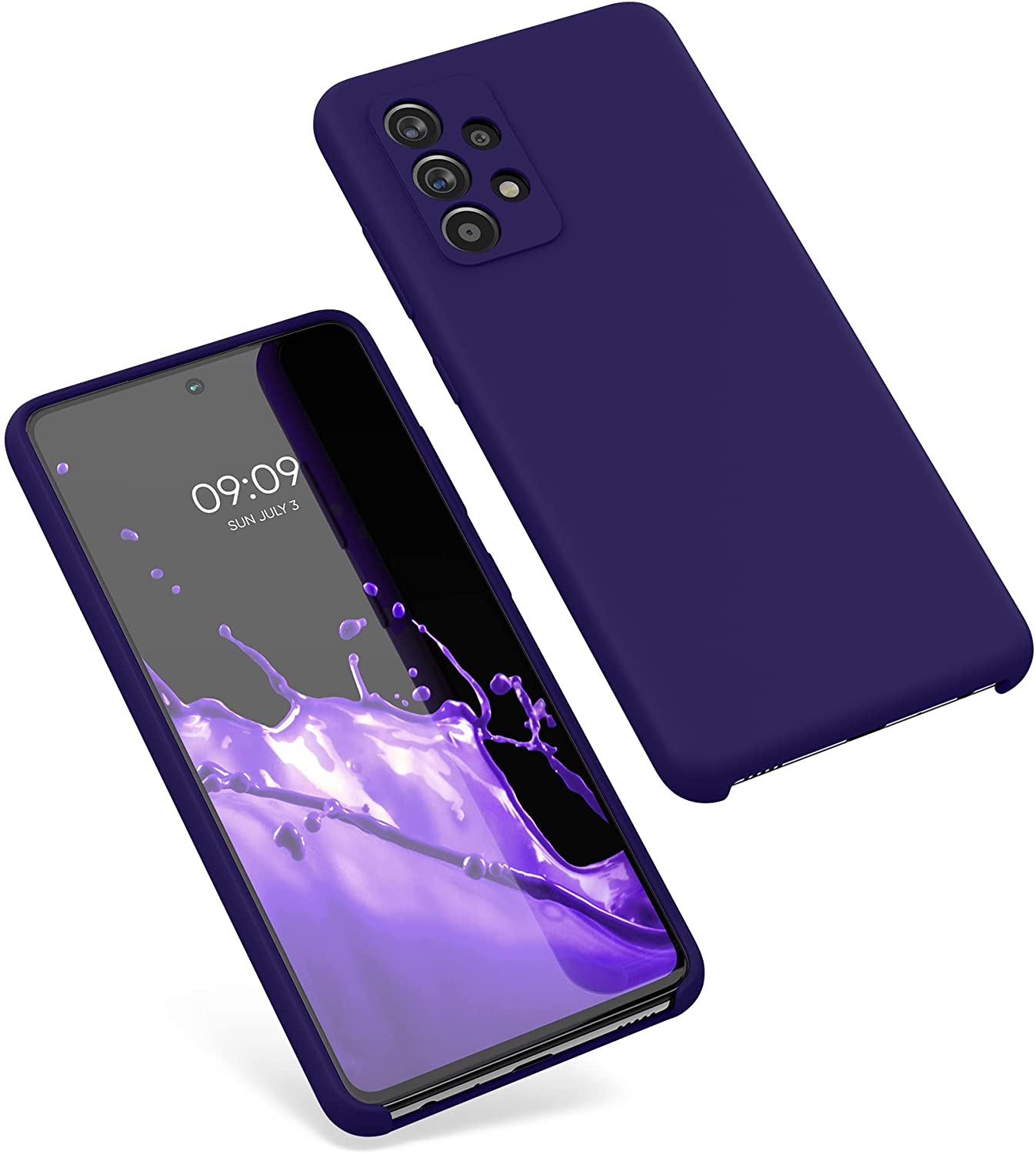 KW Samsung Galaxy A52 / A52 5G / A52s 5G Θήκη Σιλικόνης Rubber TPU - Velvet Blue - 54347.226