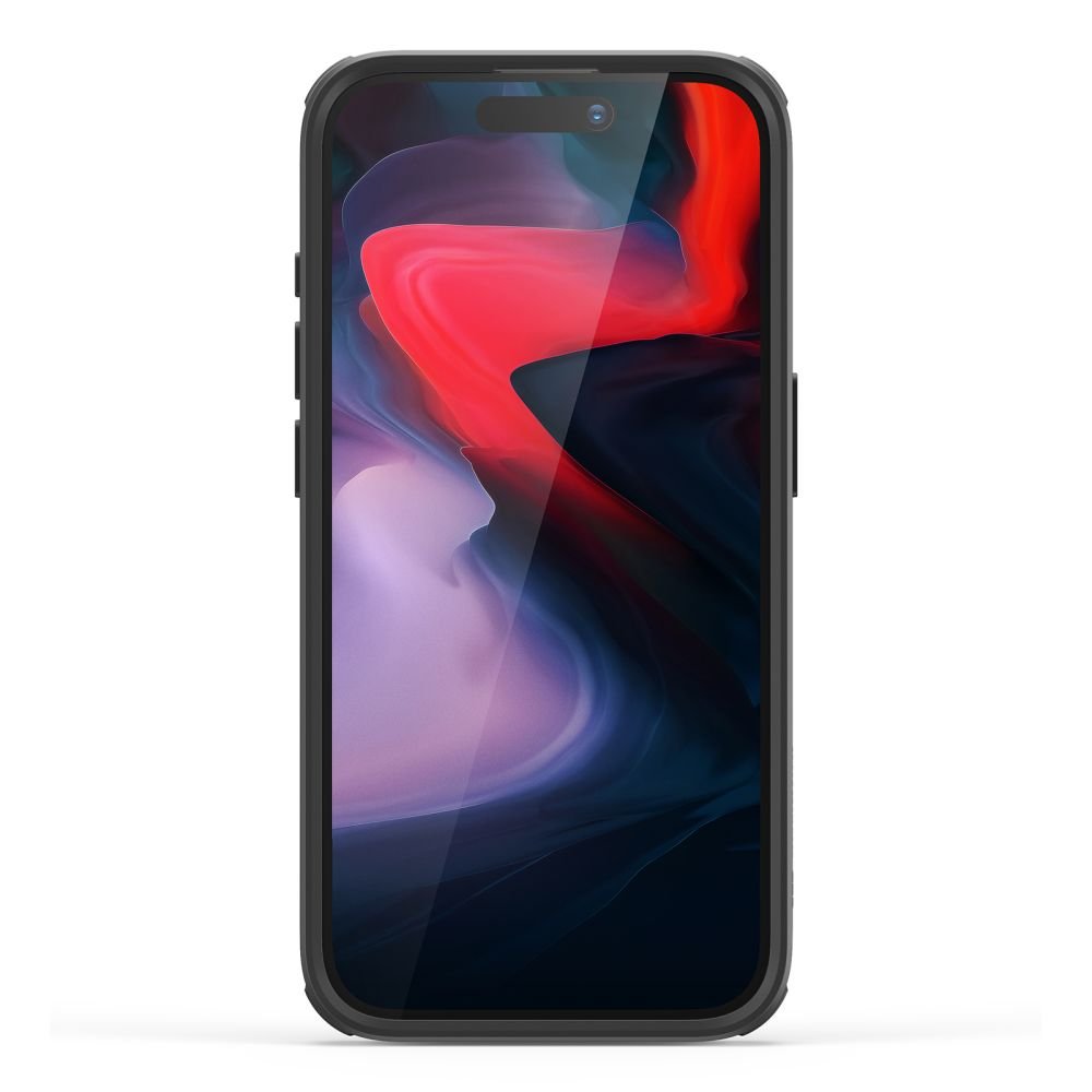 ESR iPhone 15 Pro Classic Kickstand Halolock MagSafe Σκληρή Θήκη με Πλαίσιο Σιλικόνης και Stand - Διάφανη / Black