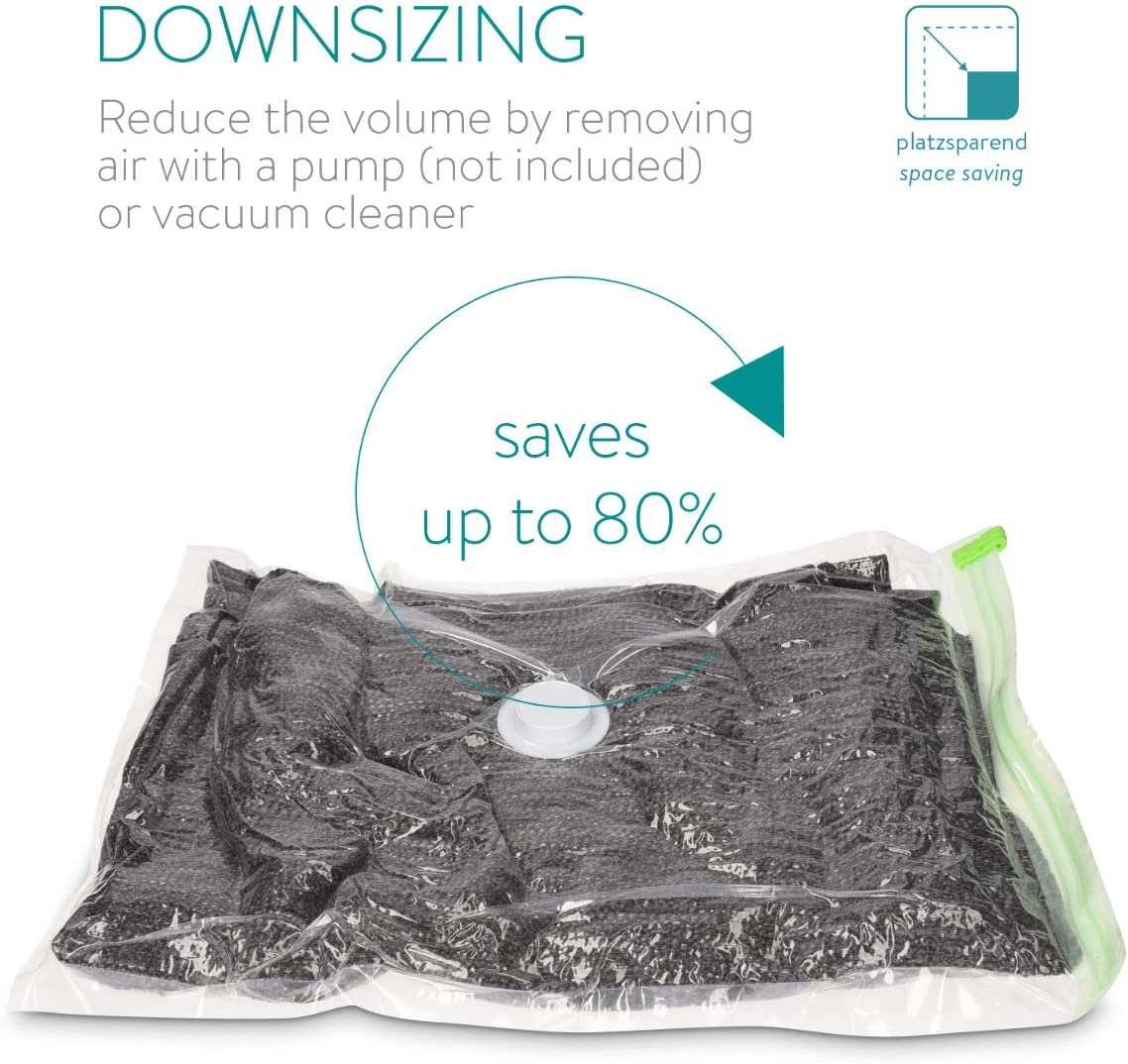 Navaris 10x Vacuum Storage Bags Σετ με 10 Επαναχρησιμοποιούμενες Σακούλες Αποθήκευσης - 45277.02