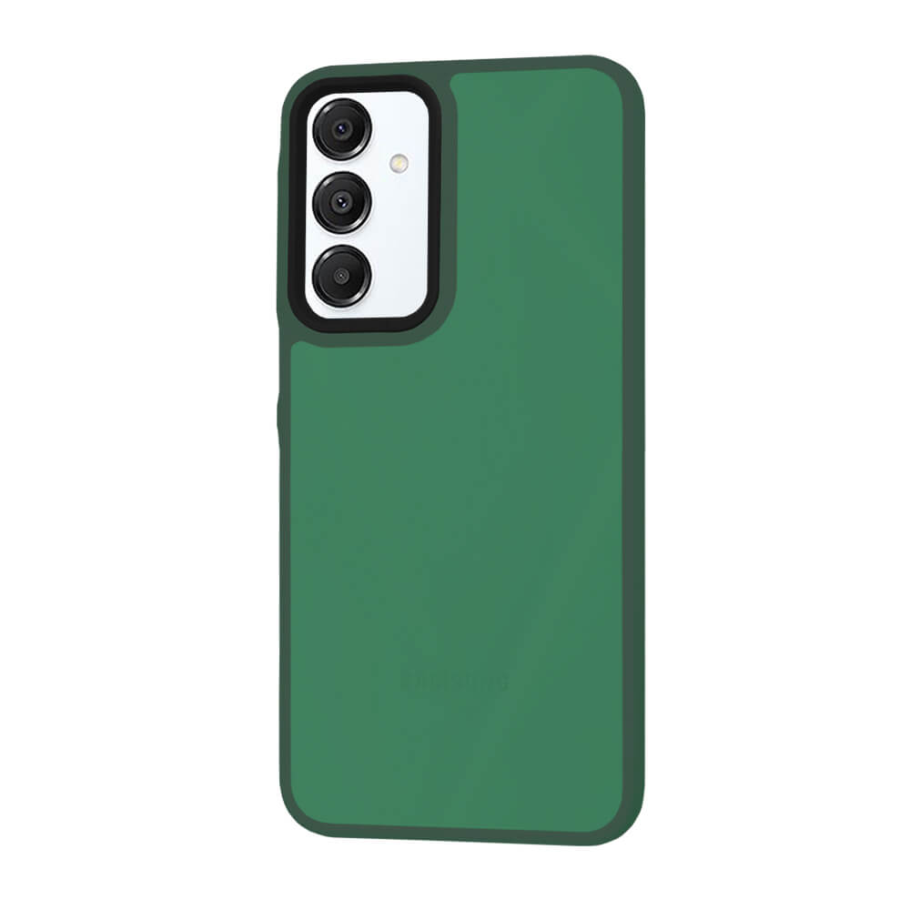 Techsuit Samsung Galaxy A16 4G / A16 5G - HaloFrost Series - Σκληρή Θήκη με Πλαίσιο Σιλικόνης - Midnight Green