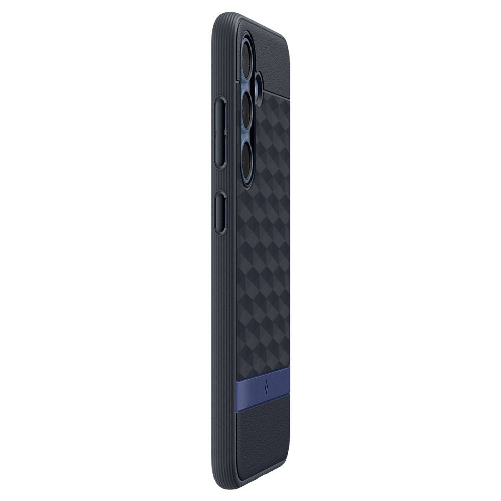 Spigen Samsung Galaxy S25 - Parallax Mag Θήκη Σιλικόνης με Σκληρό Πλαίσιο και MagSafe - Navy Violet