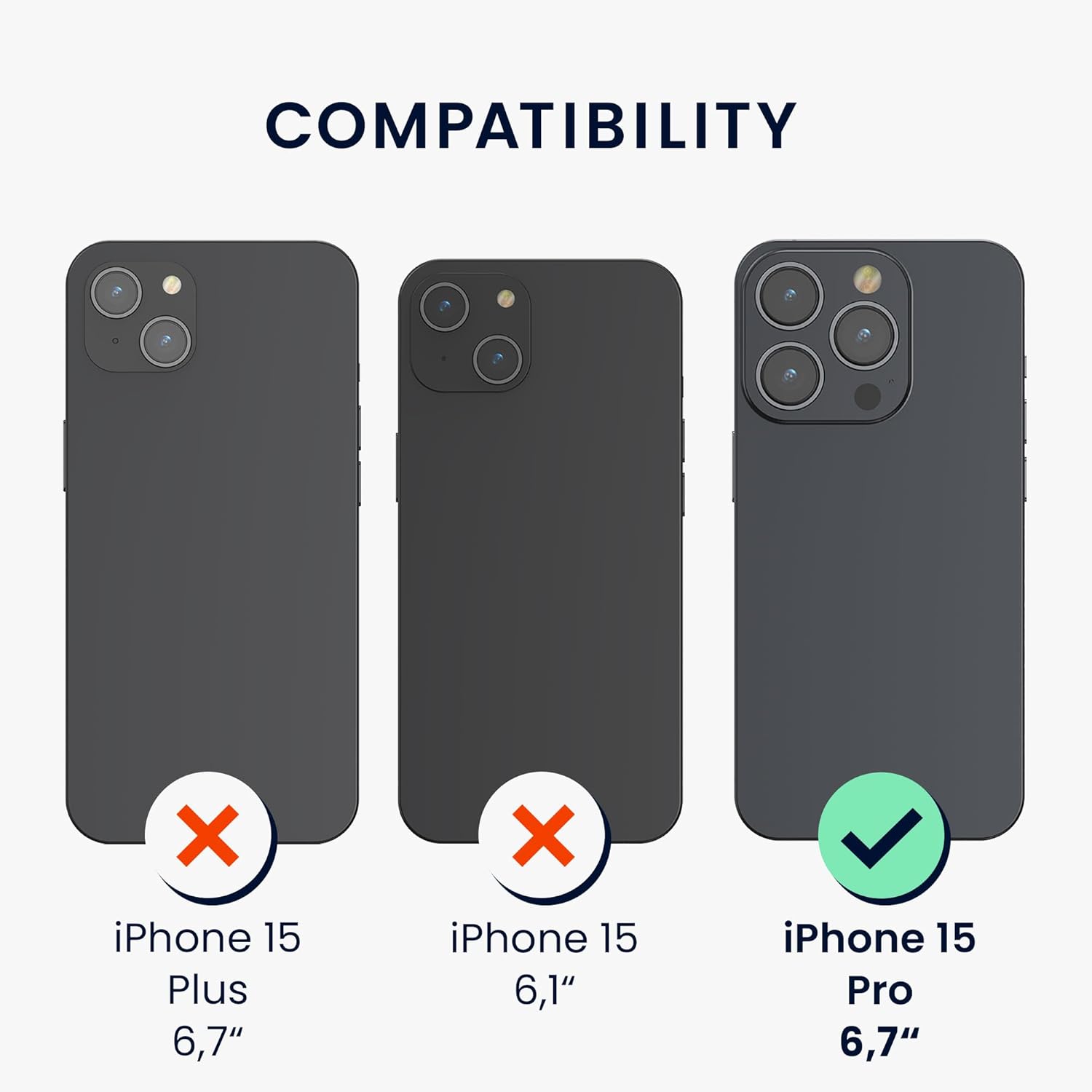 KW iPhone 15 Pro Θήκη Σιλικόνης Rubberized TPU - Forest Green