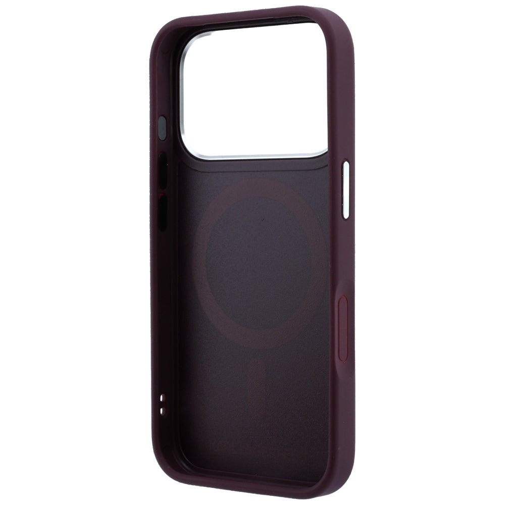 Karl Lagerfeld iPhone 18 Pro Max / iPhone 17 Pro Max - Σκληρή Θήκη με Δαχτυλίδι Συγκράτησης MagSafe - Ring Stand 360 Saffiano - Burgundy