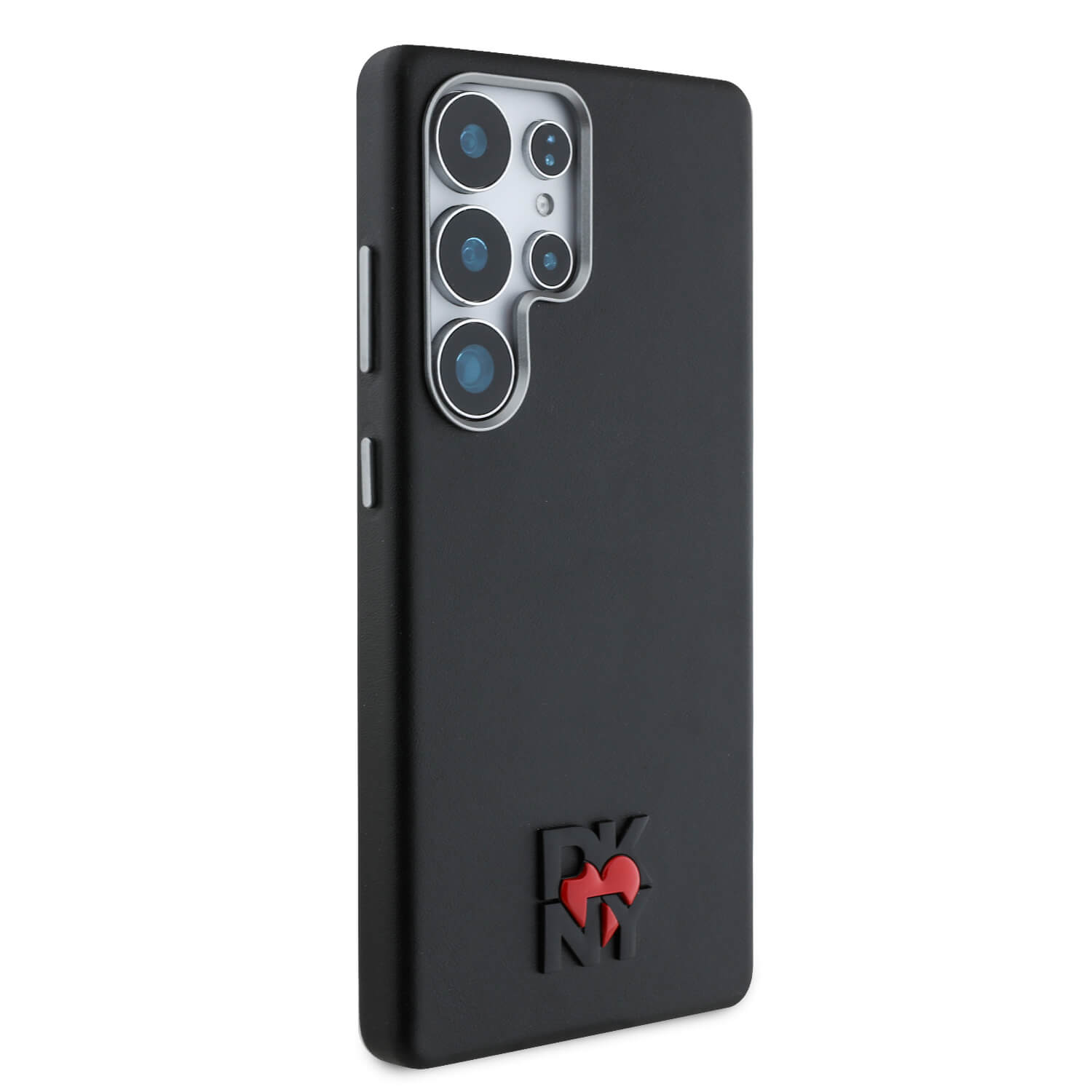 DKNY Samsung Galaxy S25 Ultra - Leather Heart of NY - MagSafe Σκληρή Θήκη με Επένδυση Συνθετικού Δέρματος - Black