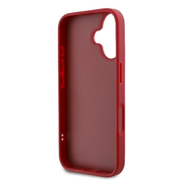 Karl Lagerfeld iPhone 16 - Quilted Signature - Θήκη με Επένδυση Συνθετικού Δέρματος - Red - KLHCP16SPQDSMGR