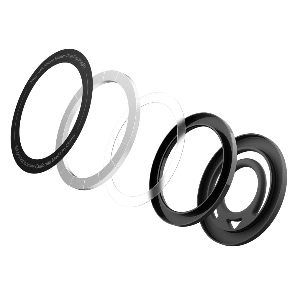 Spigen Dual Pop Mag - MagSafe Δαχτυλίδι Συγκράτησης Κινητού - Black