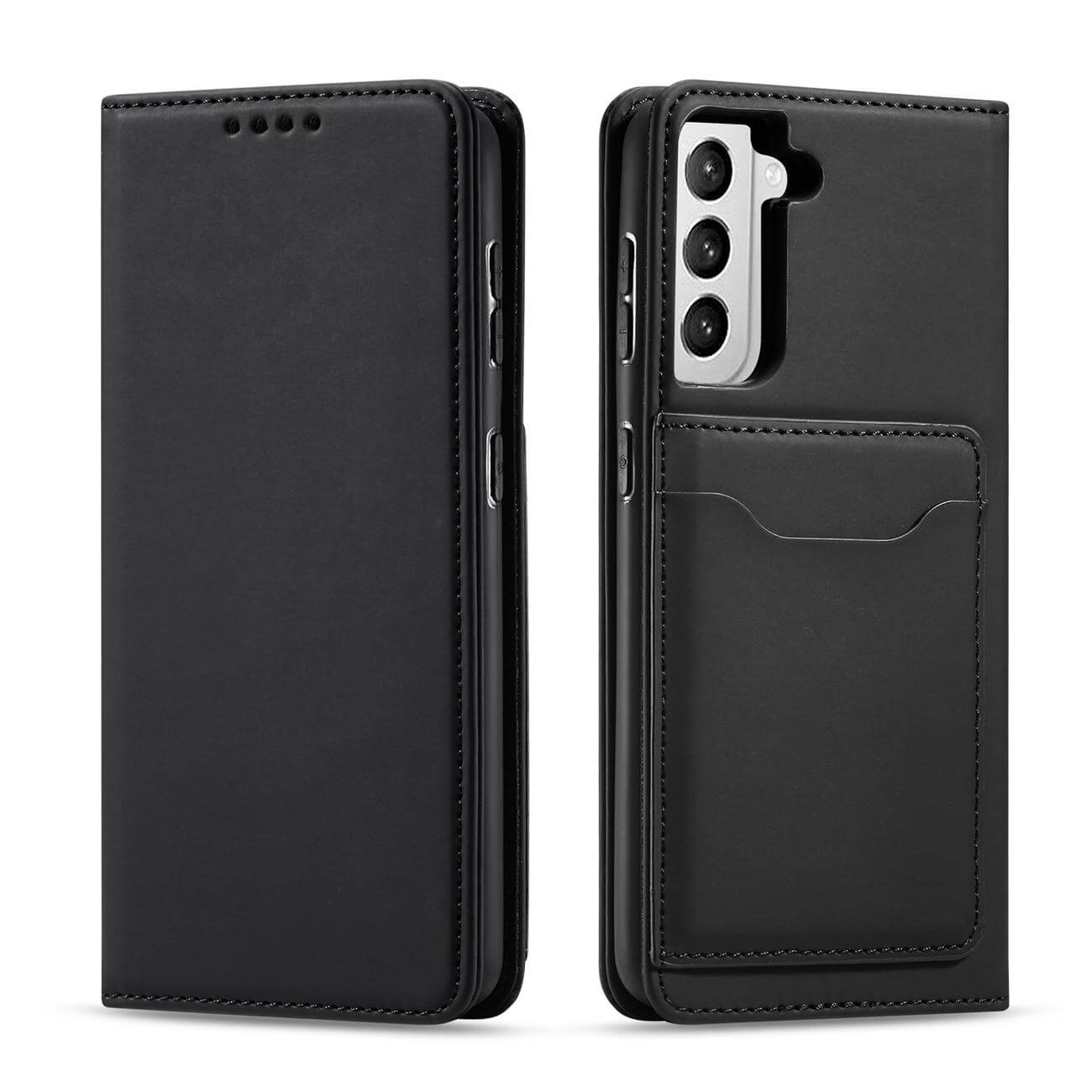 OEM Samsung Galaxy S22 Plus Magnet Card Wallet Case Θήκη Πορτοφόλι Stand - Black