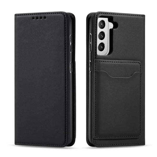 OEM Samsung Galaxy S22 Plus Magnet Card Wallet Case Θήκη Πορτοφόλι Stand - Black