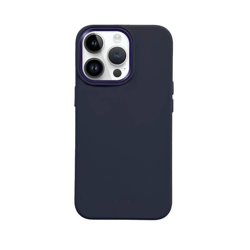 Crong iPhone 15 Pro Max Color Cover Lux Magnetic - Θήκη Σιλικόνης με MagSafe - Navy Blue