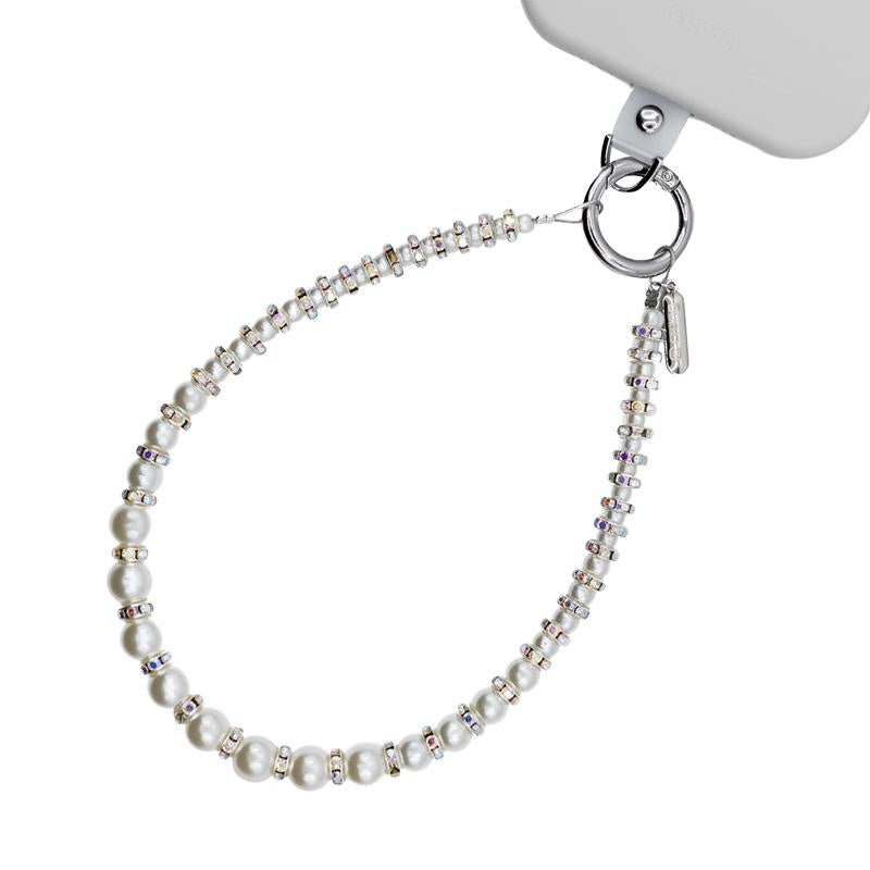 Crong Phone Charm - Λουράκι Κινητού για τον Καρπό - Silver Beads