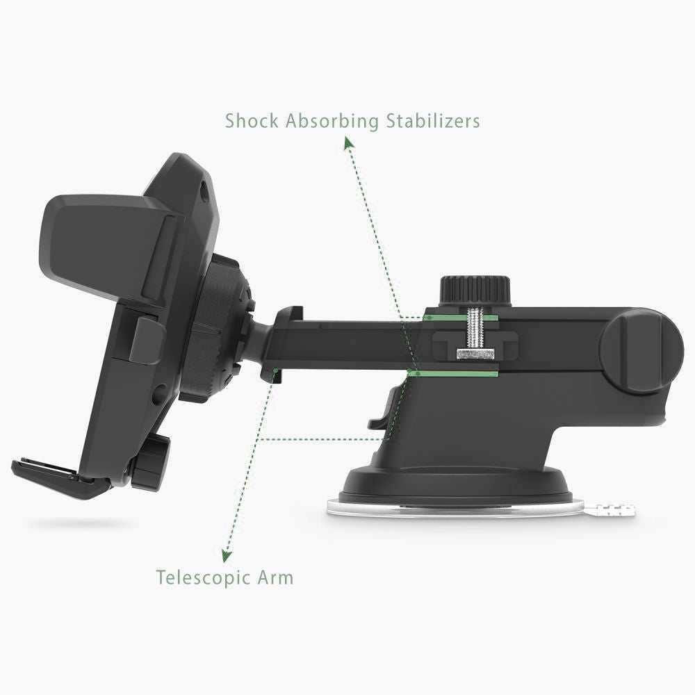 Tech - Protect Universal Dash and Windshield Βάση Στήριξης Κινητών για το Αυτοκίνητο - Black
