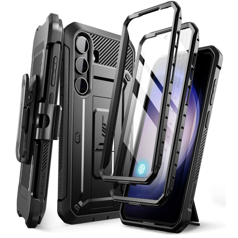 Supcase Samsung Galaxy S24 Unicorn Beetle Pro 2 Σκληρή Θήκη με Προστασία Οθόνης και Stand - Black