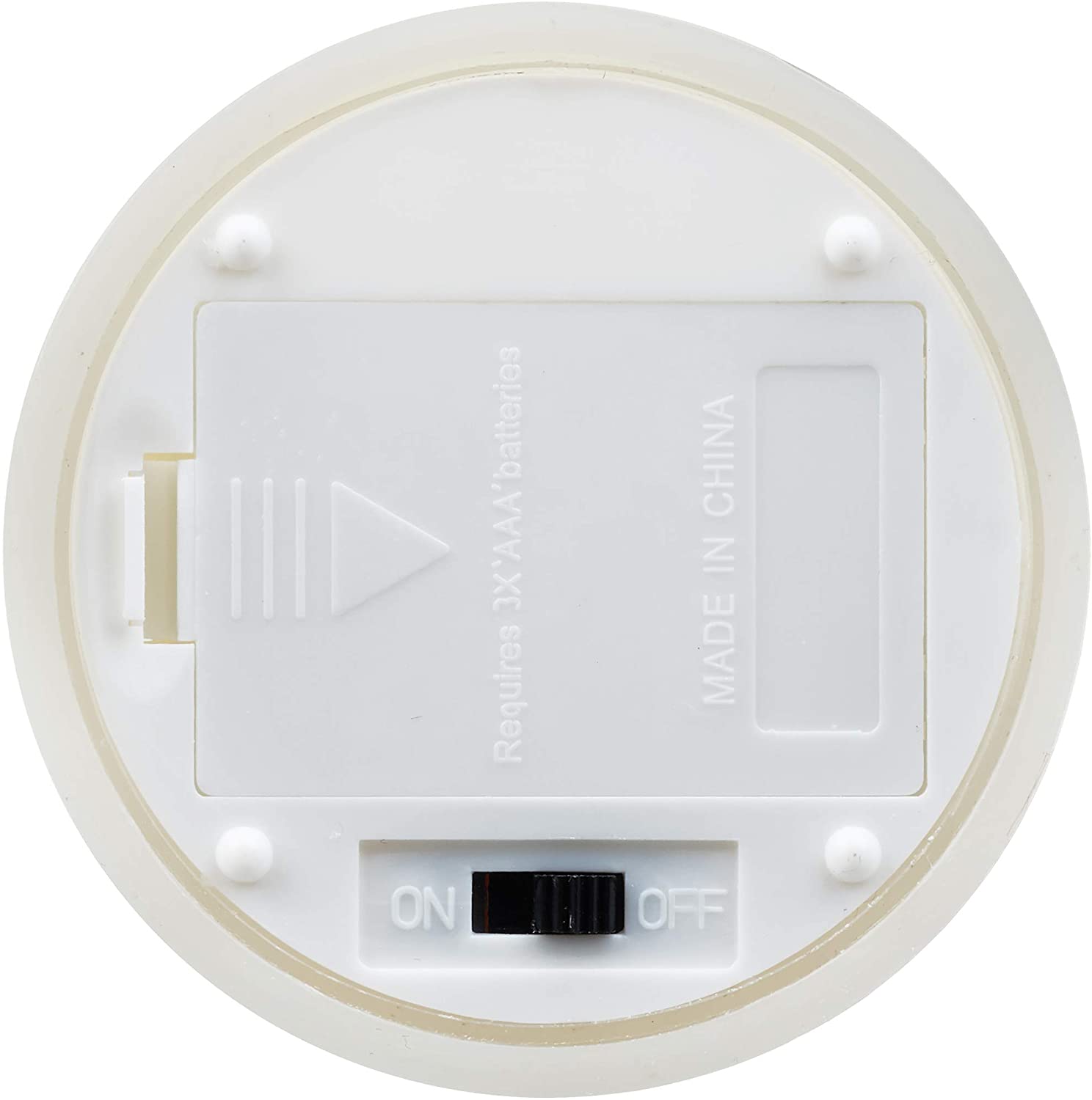 Relaxdays Σετ με 3 Κεριά με Φωτισμό Led από Φυσικό Κερί - Cream - 4052025215347