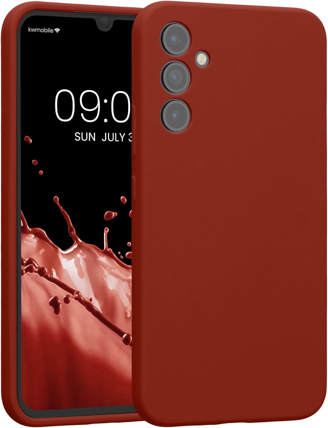 KW Samsung Galaxy A34 5G Θήκη Σιλικόνης Rubber TPU - Spice Red - 60807.248